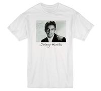 OKMN76huc Johnny Mathis Album Music Misty Singer Retro White T-Shirt White S