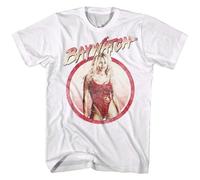 OKMN76huc KOGI Baywatch Pamela Anderson Men's T-Shirt Parker Lifeguard Vintage Poster White L