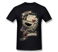 OKMN76huc Save Before It's Too Late T Shirt s Cotton residented Evil Zombie Game T-Shirt Black XL