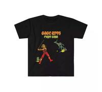 OKMN76huc Soft Cotton T-Shirt. Babe Ruth. First Base Black XL