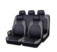 OKMNJHY 9Pcs Pelle Auto Set coprisedili, per Hyundai I10 I20 I30 I40 Ix20 Ix35 Pelle Impermeabile Set Completo Copri-Sedile Fodere Anteriori e Posteriori Set Coprisedili,A/9pcs Set Grey