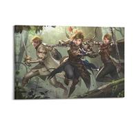 OKMNJU Poster decorativo da parete su tela, motivo "Path of Exile", stampa artistica moderna, per camera da letto, 40 x 60 cm