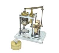 OKMO Mini modello di motore ad aria calda verticale tipo γ, esperimento di fisica dei metalli di precisione per l'istruzione STEM, regalo unico per ingegneri, meccanici, appassionati di scienze