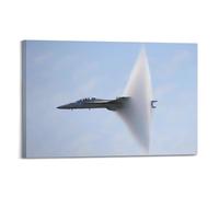OKNGB FA-18E Poster su tela, motivo: Super Hornet Fighter Vapor Cone Poster decorativo da parete e stampa artistica moderna per camera da letto e camera da letto (30 x 45 cm)