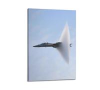 OKNGB FA-18E Poster su tela, motivo: Super Hornet Fighter Vapor Cone Poster decorativo da parete e stampa artistica moderna per camera da letto e camera da letto (30 x 45 cm)