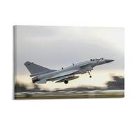 OKNGB Poster decorativo da parete su tela, motivo: caccia di quinta generazione, J-10C, stampa artistica su tela, poster decorativo moderno per camera da letto, per camera da letto, 60 x 90 cm