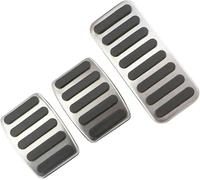 OKNGHPLIU Auto Pedali Copripedali per Suzuki Vitara SX4 S-Cross Scross 2015-2019, Acciaio Inossidabile Gas Freno Pedale Copertura Copri Pedale Frizione