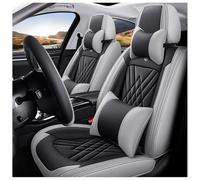 OKNGHPLIU Set Coprisedili per Auto per Opel Mokka 2012 2013 2014 2015 2016, all Inclusive Pelle Copri Sedili Impermeabile Anteriori e Posteriori Accessori,A/Luxurious-A/Black-Grey