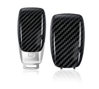 okoium Carbon Fiber Key Shell Fob Copribatteria Nero per Mercedes-Benz A220, E63S, Classe E, CLS 2019-2021, Nero