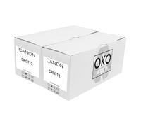 OKOLine 2X CRG712, 1870B002 - Toner compatibile con Canon LBP-3010, LBP-3100, LBP-3018, colore: Nero
