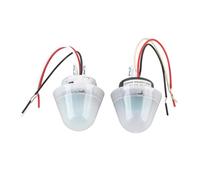 OKOVO 2 Pezzi Interruttore di Controllo della Luce a Fotocellula 10A Interruttore di Accensione Automatico Sensibile alla Pioggia per Giardino Esterno (CA/CC 12 V)