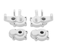 OKOVO 2Set RC Kit fuso a snodo Portamozzo Tazza dello sterzo con coperchio per Absima Sherpa 1/8 1/10 RC Veicolo Crawler