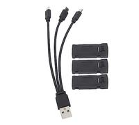 OKOVO 3PCS Rechargeable Lithium Batteries 3.7V 2600mAh RC Drone Lithium Battery with 3 in 1 Charging Cable Mini Folding Drone Battery Replacement for KY603 KY605 K7