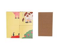 OKOVO Puzzle per bambini simpatico cartone animato Puzzle per ragazze per ragazzi Giocattolo educativo divertente in legno portatile sicuro (Tipo di azienda agricola)