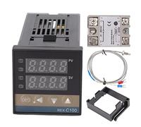 OKOVO Termostato PID Digitale Regolatore di Temperatura Lungo 100 V-240 V e Modulo Relè Termocoppia Tipo K Imperiale M6 da 3,3 Piedi (mio fratello)