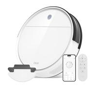 OKP K5B Robot Aspirapolvere e Mocio Ultra Sottile 7.7 cm, 2500Pa, Wi-Fi/App/Alexa, Adatto per Salviette Monouso, Ideale per Peli di Animali, Tappeti, Pavimenti Duri, Automatic Recharge
