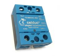 Okpac SSR Celduc 1PH 25A 24 280VAC Input 8 30Vdc LED | SO942460
