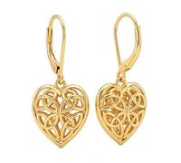 OKROKTOT Orecchini pendenti da donna con nodo celtico traforato a forma di | Il design traforato a forma di cuore con nodo celtico crea un look elegante e simbolico con dettagli aggraziati per l'uso