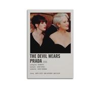 oksdjhrnn Poster decorativo su tela con scritta "The Devil Wears Prada", decorazione artistica da parete per soggiorno, camera da letto, 30 x 45 cm, senza cornice, stile
