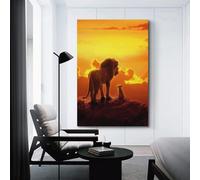 OKSDMQNS Poster decorativo da parete del film Il Re Leone Il Re Leone, poster decorativo da parete su tela, poster decorativo moderno per camera da letto, per camera da letto, 20 x 30 cm