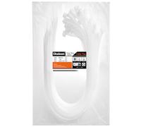 Oksdown Bianco Fascette Plastica per Cavi Stringicavo 100 Pezzi 9,0mm x 500mm Nylon Fascette Elettricista per Gestione dei Cavi Elettrici Giardinaggio