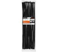 Oksdown Nero Fascette Plastica per Cavi Stringicavo 100 Pezzi 3,6mm x 400mm Nere Nylon Fascette Elettricista per Gestione dei Cavi Elettrici Giardinaggio