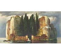 OKSEAS quadro su tela arte della parete Stampe Immagine Famoso l'isola dei morti di Arnold Böcklin per l'arredamento del corridoio 60x90cm