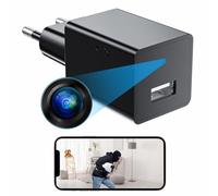OKSIR Telecamera Spia 1080P Mini Telecamera Spia Nascosta Wifi Interno Senza Fili Caricatore USB Videocamere di Sorveglianza Professionale Micro Telecamera di Sicurezza con Rilevamento di Movimento