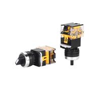OKSJBHBTBW 1pc LA38 rotary switch 3gear on-off-on latching switch 22MM 10A