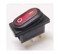 OKSJBHBTBW 1pc R13-70 ship type switch 3 pin 2 gear red light opening 11 * 30mm