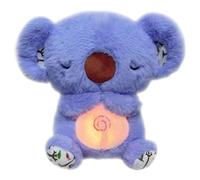 OKTAOAOO Sollievo D'ansia Koala, Respirare Rilassante Sollievo D'ansia Orso Peluche Sensoriale, Sollievo da Stress Animale Imbottito con Musica Calmante E Luci, per Adulti E Bambini(Blue)