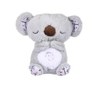 OKTAOAOO Sollievo D'ansia Koala, Respirare Rilassante Sollievo D'ansia Orso Peluche Sensoriale, Sollievo da Stress Animale Imbottito con Musica Calmante E Luci, per Adulti E Bambini(Gray)