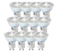 Oktaplex 12x lampadine LED GU10 bianco caldo 2700K 450lm 2.5W angolo di emissione 100° classe di efficienza energetica A