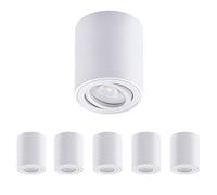 Oktaplex 6 pezzi Faretto a superficie Bianco - incl. modulo LED dimmerabile 5W 230V 3000K Bianco caldo 80x85mm Faretto a superficie Lile M Alluminio orientabile