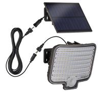 Oktaplex Ede - Proiettore solare a LED per esterni, con sensore di movimento, bianco caldo, 3000 K, IP44, lampada solare da esterno, colore: antracite