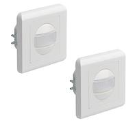 Oktaplex Ela set 2 sensori da incasso con luce fissa bianchi