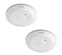 Oktaplex Ida set da 2 sensori di movimento piatti da soffitto bianchi