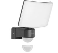 Oktaplex Lighting Cali Motion - Faretto LED per esterni con sensore di movimento, 30 W, IP65, 3000 K , proiettore da parete, luce bianca calda con funzione Master, colore antracite