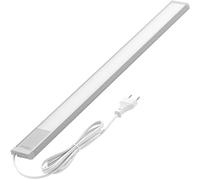 Oktaplex Riva luce sottopensile cucina LED piatto bianco caldo 57,5cm 730lm con interruttore 10,4W 230V luce sottopensile argento