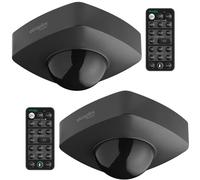 Oktaplex Tim - Rilevatore di movimento a 360°, con telecomando, colore | Sensore di movimento a infrarossi, IP65, da parete, per esterni, 230 V