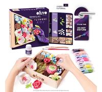 OKTO Art Kit Romance | Set artistico 3D di piante grasse per la decorazione della parete della casa, kit artigianali per adulti e adolescenti | Scatola artigianale con argilla modellante per piante