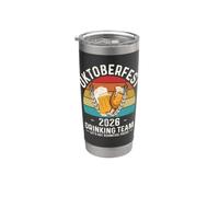 Oktoberfest 2026 Squadra Bere Facciamo Schnitzel affrontato Bicchiere termico in acciaio inox doppia parete