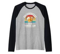 Oktoberfest 2026 Squadra Bere Facciamo Schnitzel affrontato Maglia con Maniche Raglan