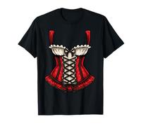 Oktoberfest Abito Dirndl Costume Tedesco Bavarese Donna Maglietta