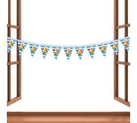Oktoberfest Banner - German Bavarian Bunting, Indoor Outdoor Pennant Banner Decoration | Photo Prop Function For German Themed Party Oktoberfest Celebration - Sign Flag Pennant Banners