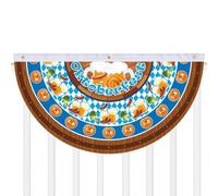 Oktoberfest Bunting Flags - 90x48cm | German Polyester Outdoor Decor | Polyester material • 90x48cm size • For Wińdows walls gardens yards and patios