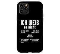 Oktoberfest Ich Weiss Es Nicht Studente tedesco Altoparlante tedesco Custodia per iPhone 11 Pro