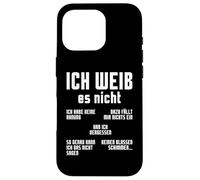 Oktoberfest Ich Weiss Es Nicht Studente tedesco Altoparlante tedesco Custodia per iPhone 16 Pro