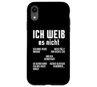 Oktoberfest Ich Weiss Es Nicht Studente tedesco Altoparlante tedesco Custodia per iPhone XR