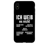 Oktoberfest Ich Weiss Es Nicht Studente tedesco Altoparlante tedesco Custodia per iPhone XS Max
